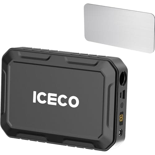 ICECO 250Wh Magnetic Fast Charging Portable Power Station 17400mAh with 3M Adhesive Thin Metal, Emergency Battery Backup, for Road Trip Camping, Outdoor Adventure