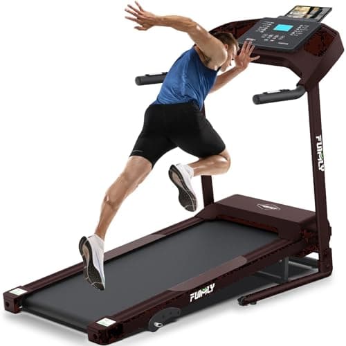 Treadmill with Incline, FUNMILY 3.5HP Heavy Duty Folding Treadmill for Home, 350 lb Capacity Walking Running Machine with Smart Fitness Tracking, 12 Preset Programs, LCD Display, 2 Control Methods