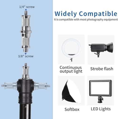 FEIFANTEAM 25 '' Ring Light Wall Mount with Phone Holder, Rotatable Triangle Boom Arm Overhead Light Stand for Photography Lighting Studio, Live Streaming, Salon, Barber Light, Beauty Tattoo Light 7