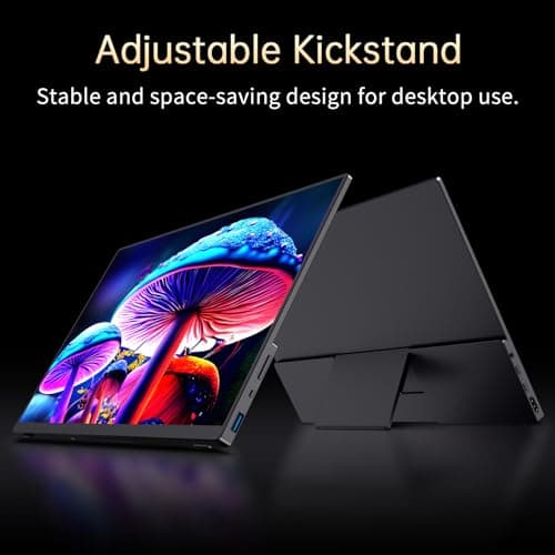 VOKENSU Portable Monitor OLED 4K 3840×2400, 14" Ultra Slim Travel Monitor, 400+ Nits |100% DCI-P3 | 1000000:1 Contrast, HDMI USB C External Monitors for Laptop Mabook PC 6