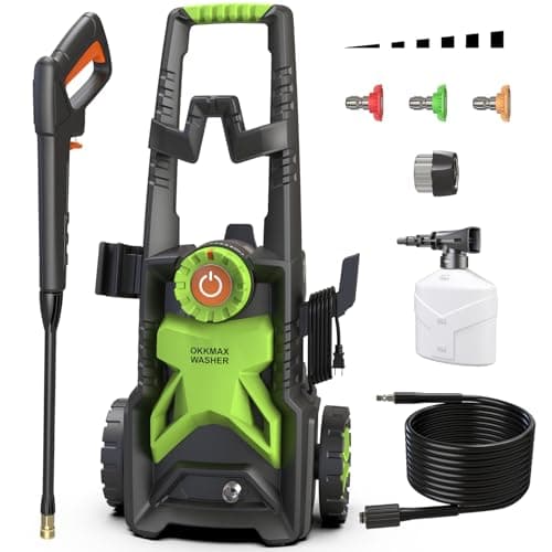 Adjustable Washer with Foam Cannon for Cars, Patios, and Home Cleaning