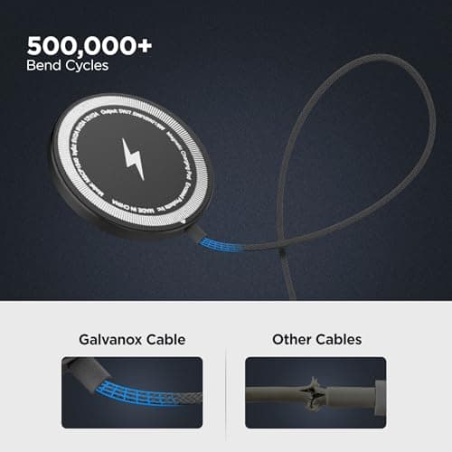 Galvanox 2-Pack Magnetic Chargers for Samsung Devices - Compatible with MagSafe, Fast Wireless Charging for Galaxy S26 Ultra, Plus, S25, S24 (15w)(USB-C) 8