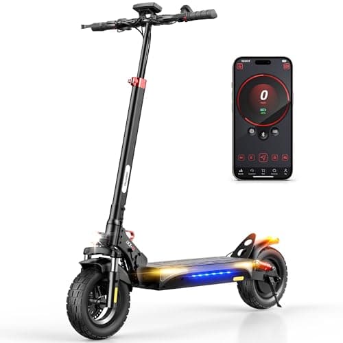 iScooter iX3 Electric Scooter,800W Motor E-Scooter Up to 25 Miles Range, Top Speed 25MPH,10" Off Road Pneumatic Tires, Adjustable Handlebar Height, Folding Commuting Escooter for Adults