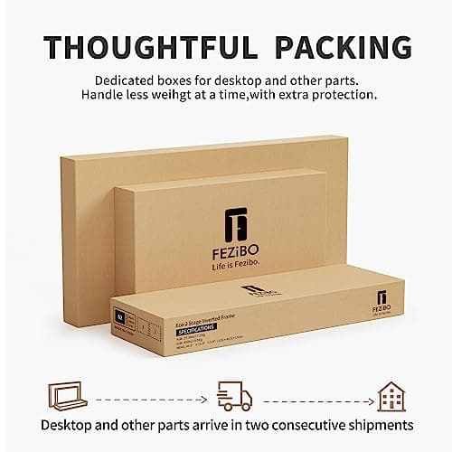 FEZIBO Electric Height Adjustable Stand up Desk for Home Office, 63" L Shaped Executive Standing Desk with 3-Drawer File Cabinet, Computer Desk with Storage Cabinets, White Frame/Light Walnut Top 7