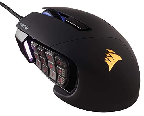 Corsair Scimitar RGB Elite Wired MOBA/MMO Gaming Mouse – 18,000 DPI – 17 Programmable Buttons – iCUE Compatible – PC, Mac, PS5, PS4, Xbox – Black 9