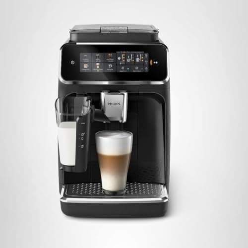 Philips 3300 Series Fully Automatic Espresso Machine with LatteGo Milk System and integrated grinder, 6 Hot & Iced Coffee Pre-Sets, 40% Quieter SilentBrew, 15-Bar Pressure, Glossy Black (EP3341/50) 11