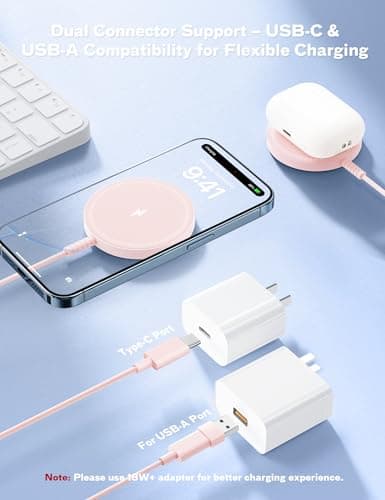 Bohuma Magnetic Wireless Charger: Mag-Safe Charging Pad Fast Charger Pad Dock for Home Office 5