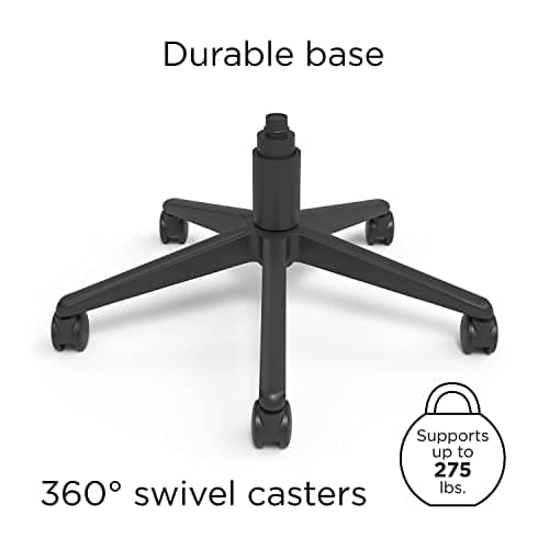 STAPLES Ergonomic Task Chair, Mesh, Ergonomic, Lumbar Support, Adjustable Height, Black 6