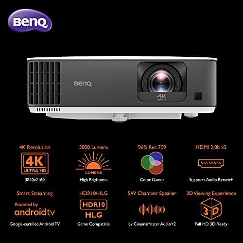 BenQ TK700 4K HDR Gaming Projector with HDMI 2.0*2 | 16ms Response Time at 4K with Enhanced Dark Visual Details | 3200 Lumens | Game Modes | 5W Chamber Speaker | 2D Keystone | 3D | PS5 | Xbox Series X 5