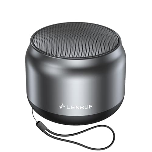 LENRUE Bluetooth Speaker,Small Portable Speakers,Mini Wireless Speaker with 5W Clear Sound,15H Playback Time,Gift for Men/Women/Kids/Boys/Girls,Home and Outdoor Activities (Gray)