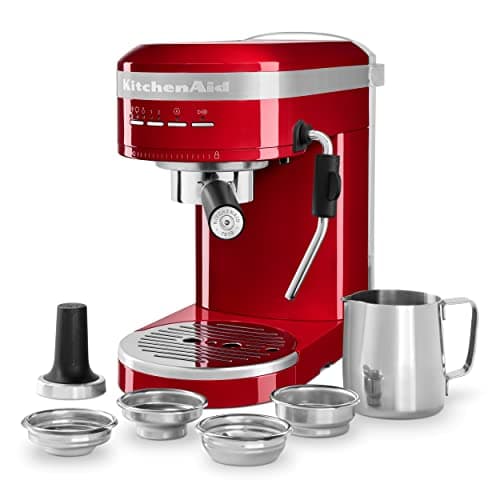 KitchenAid Metal Semi-Automatic Espresso Machine - KES6503, Empire Red 8