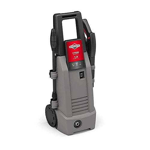 Briggs & Stratton S1700 1700 MAX PSI at 1.0 GPM Electric Pressure Washer with Detergent Injection, 26-Foot High-Pressure Hose, and Turbo Nozzle
