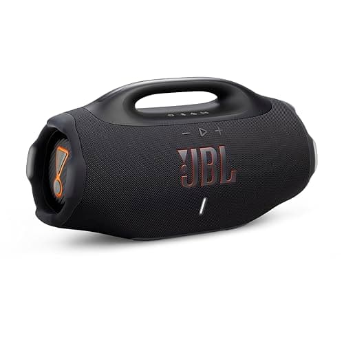 JBL Boombox 4 - Most Powerful Portable Waterproof Speaker with Massive Pro Sound, Up to 34 Hours of Playtime, & Multi-Speaker Connection by Auracast™ (Black)