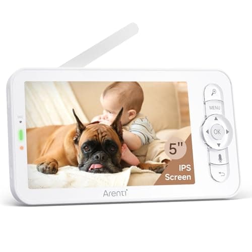 ARENTI 2025 Upgraded 5-Inch Wireless Baby Monitor Display, Parent Unit for B2 Camera(Screen2, No Night Light Control)