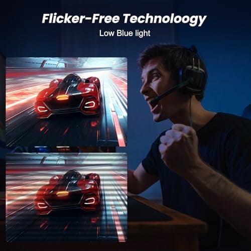 INFIEVO 27 Inch 240Hz Gaming Monitor FHD 1080p IPS 1ms, 120% sRGB, AMD FreeSync Premium, HDR,HDMI/DP x2, Gamer Eye Care, VESA Mount (Black)​ 7