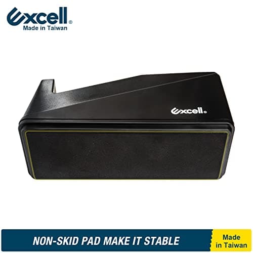 Excell Desk Tape Dispenser (1" core) with Non-Skid Base: Perfect for Office/School with Straight Tape cuts. Easy to use and Store with a Modern Design. Includes 3/4" Wide Tape Dispenser. 5