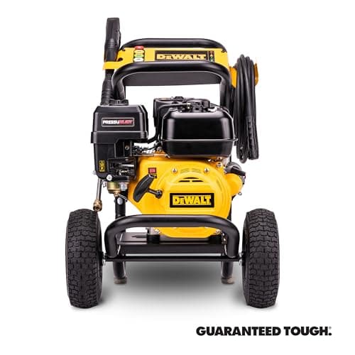 DeWalt DXPW3400PRNB-S PressuReady 3400 PSI Gas Pressure Washer with Quick Start Technology, 2.5 GPM Axial Cam Pump, 208cc Engine, Cold Water, Includes 25-Ft Hose, Nozzles, Spray Gun & Wand, 49-State 13