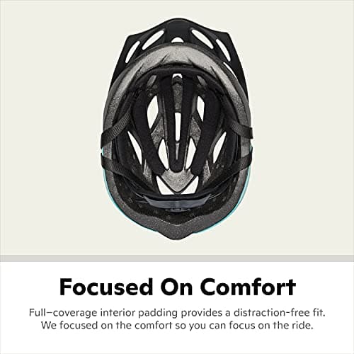 Schwinn Thrasher Bike Helmet for Adult Men Women Age 14+ with Suggested Fit 58-62cm, No Light Option, Lightweight with Adjustable Side and Chin Strap, Bike Accessories, Teal/White 5