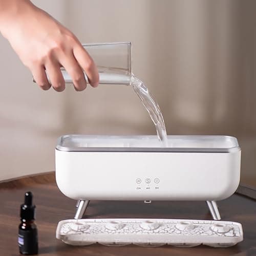 Jellyfish Oil Diffuser Humidifier,7-Color Gradient LED Lights,300ML Dynamic Sound Pickup Ultrasonic,Home Aromatherapy Diffusers,Remote Control Humidifier for Bedroom & Office 7