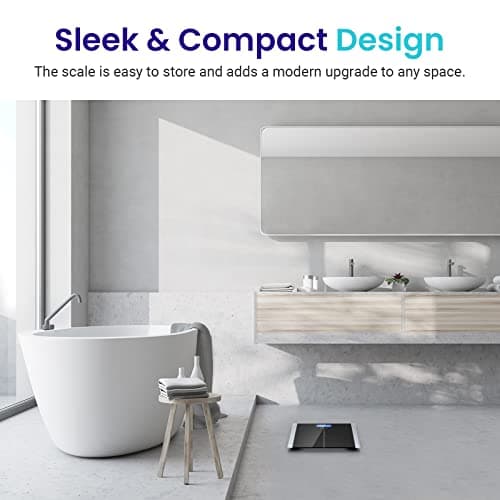 Etekcity Bathroom Scale for Body Weight, Highly Accurate Digital Electronic Weighing Machine for People, LCD Display, Large Size, 6mm Tempered Glass for Safe Home Use, Batteries Included, 400 lbs 7