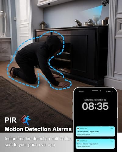 ZoomaraKam 1080P HD WiFi Indoor Mini Camera Wireless for Home Security-Motion Detection & Auto Night Vision-Nanny Cam with Cloud & SD Storage-Magnetic Installation 5