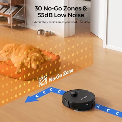 BPMIO 5000pa Robot Vacuum and Mop Combo,3 in 1 Robot Vacuum,LiDAR Navigation,5 Maps,30 No-go Zones, WiFi/App/Alexa,Auto-Charging,Robot Vacuum Cleaner for Pet Hair, Carpet, Hard Floor B15 8