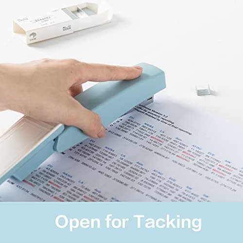 Deli Stapler, Desktop Staplers, 25 Sheet Capacity, Includes 1000 Staples and Staple Remover, Blue 5