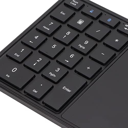 Sanpyl Numeric Keypad, 2 in 1 22 Keys 2.4G Touchpad Bluetooth 4.2 Number Pad, Type C Charging 500mAh Financial Accounting Keyboard, for Laptop, PC, Desktop(Black) 6