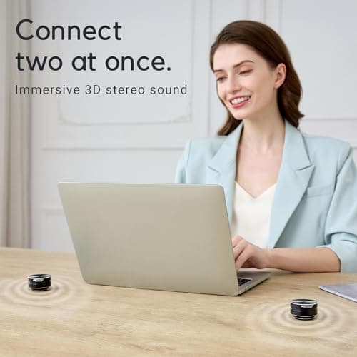 Anything Speaker - Portable Mini Bluetooth - Turn Anything Into A Speaker! Wireless Bone Conduction Induction Vibration Humbird + Gift Box - Nano Travel Sized, 360° Sound (Black) 7