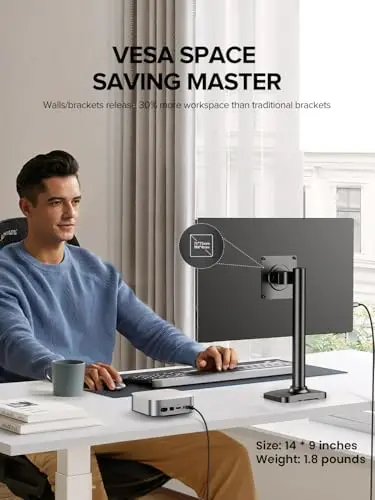 UPERFECT Portable Monitor 4K 16" | 1200 Nits Laptop Monitor | 3840 * 2400 UHD | 1MS FreeSync 2000:1 Contrast | USB-C & HDMI | VESA & Smart Case | Travel Screen for Computer, Mini PC, Game Consoles 7