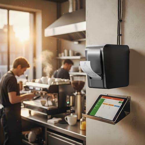 Rongta POS Receipt Printer, 80mm Thermal Printer, ESC/POS, Restaurant Kitchen Printer with Auto Cutter Support Cash Drawer,USB Serial Ethernet Receipts Printer for Small Business,Not for Square 7