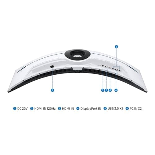 Samsung 57" Odyssey Neo G9 (G95NC) Series Dual 4K UHD 1000R Curved Gaming Monitor, 240Hz, 1ms with DisplayPort 2.1, Quantum Mini-LED, DisplayHDR 1000, AMD FreeSync Premium Pro, LS57CG952NNXZA 9