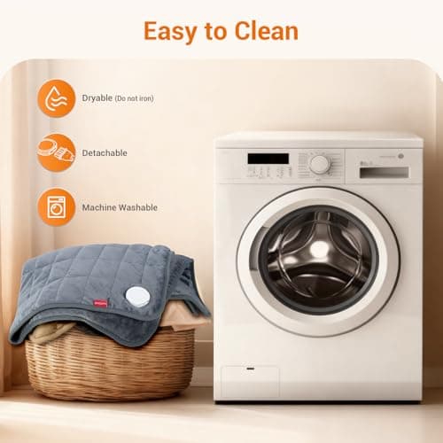 Comfytemp Far Infrared Large Heating Pad 27"×35" for Deeper Back & Period Relaxation, FSA Eligible Weighted Electric Heat Pad with Evenly Filling Ceramic Bead for Better Fit, HSA King Size Heated Pad 7