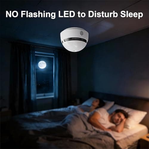 FUMIXTEX Smoke Detectors, Fire Alarms 10 Year Replaceable Battery Powered,Photoelectric Smoke Alarm with Test/Mute Button Function,6 PCS 7