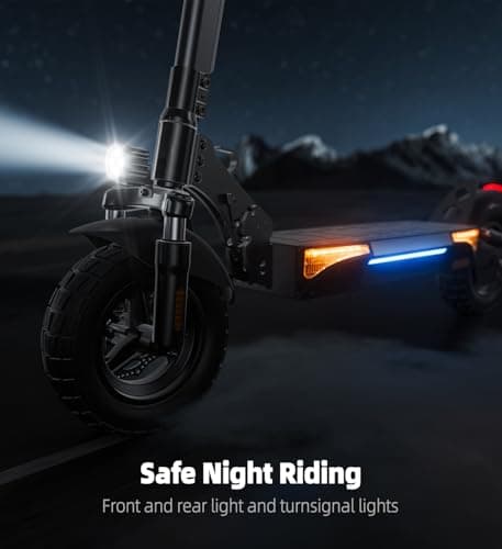 Escoone Electric Scooter for Adults, 1000W Powerful Motor with 28 MPH Top Speed & 28 Miles Long Range, 10" Pneumatic Off-Road Tires, Dual Suspension, Foldable E Scooter for Commuting 5