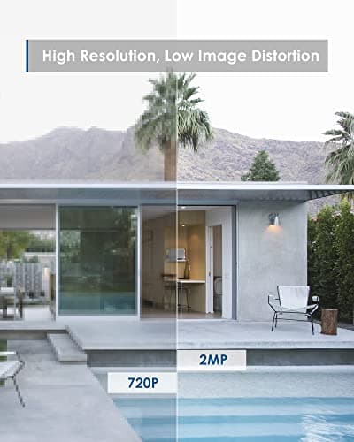 SANNCE 2 Pack 1080P PT Dome Camera, Pan/Tilt Outdoor Security Camera 2MP, 30M Night Vision for Analog CCTV Surveillance System, Remote Access 5