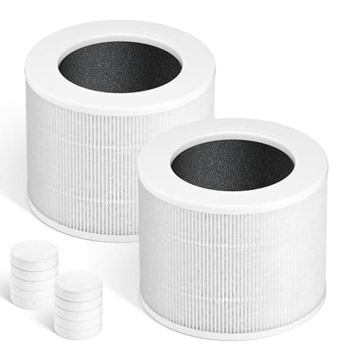 Core Mini Replacement Filter Compatible with LEVOIT Core mini-P Air Purifier, 3-in-1 Pre, H13 True HEPA, Activated Carbon Filtration System,Core Mini-RF,2 Filter & 10 Fragrance Sponge，By Improvedhand