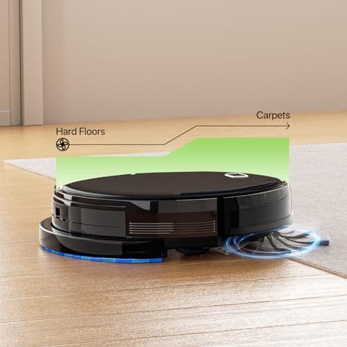 Magshion Robot Vacuum Cleaner, 2800Pa Strong Suction, App Control, 120 Mins Runtime, Self-Charging, 2 in 1 Mopping Robot Vacuum with Watertank and Dustbin, for Low Carpet Pet Hair Hard Floors 10