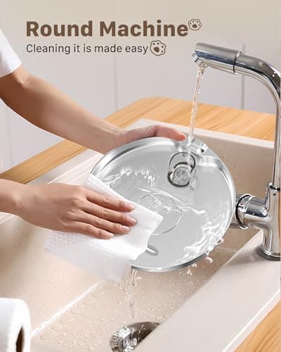 Cat Water Fountain Stainless Steel: 74oz/2.2L Cat Fountain for Drinking - Pet Water Fountain for Cats Inside - Quiet Cats Water Bowl Dispenser - Kitty Drinking Fountains - for Pets& Small Animals 9