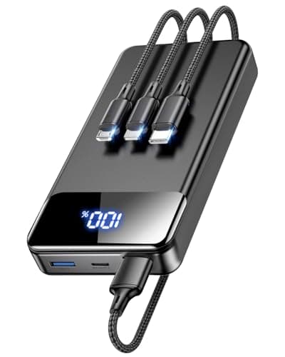 LILIO Portable Charger Power Bank，60,000mAh Battery Pack, 22.5W Power Bank Fast Charging with USB Cable, Phone Charger for iPhone 17/16/15/14/13 All Series/Samsung/Android, Camping Essentials, Black