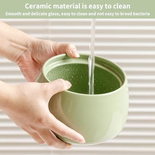 Ceramic Cat Water Fountain, 45oz/1.3L Ultra-Silent Automatic Pet Water Dispenser for Cats Indoor with Cute Whale Design, Activated Carbon Filter… 7