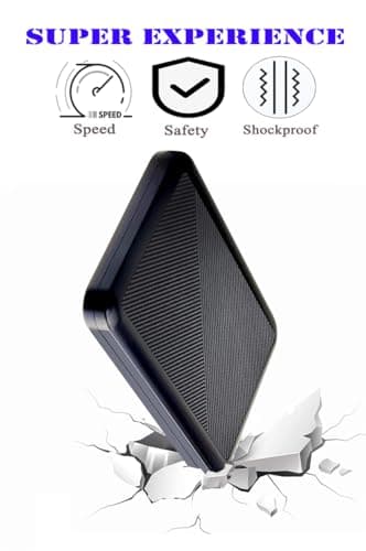 Tianken 250GB Ultra Slim Portable External Hard Drive USB 3.1 TYPE C HDD Storage for PC, Mac, Laptop, PS4, Xbox one 5