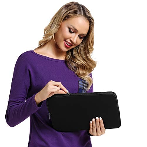 CCPK Laptop Sleeve Case 13.3 inch for MacBook Air 13 inch Mac Book Pro 14 inch M5 2025 A3434 M4 M3 M2 M1 Computer Laptop Protective Sleeve Carrying Case Cover Bag Skin 13-14 inch Accessories, Black 5