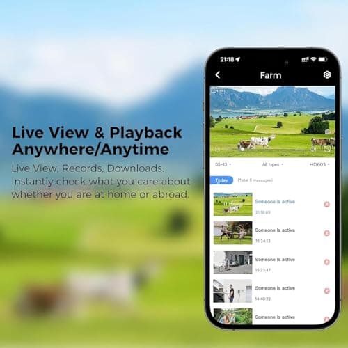 Hiseeu 4G LTE Cellular Security Camera Solar Powered, No WiFi Security Cameras Wireless Outdoor, PIR Motion, 2 Way Talk, 360° PTZ, 2K Color Night Vision, 64G SD & SIM Card Included 9