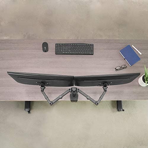 VIVO Dual 13 to 30 inch LCD Monitor Desk Mount, Fully Adjustable Stand with Tilt and Swivel, Holds 2 Screens with Max VESA 100x100, STAND-V200B 7