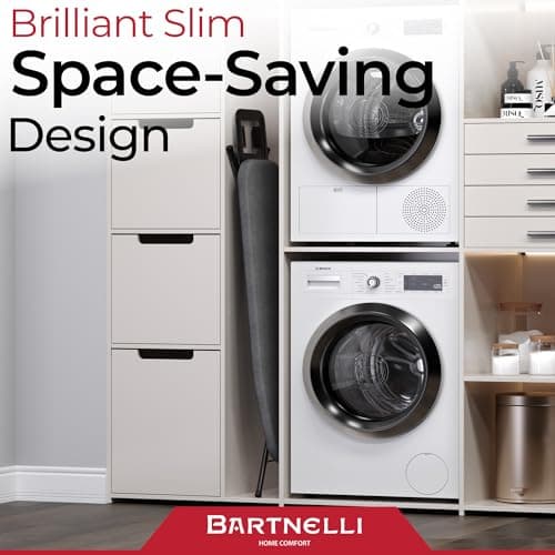 Bartnelli by Rorets Ironing Board Made in Europe | Iron Board with 4 Layered Cover & Pad, Height Adjustable up to 36" Features A Safety Iron Rest, 4 Steel Legs, for Laundry Room or Dorm Use (43x13) 7