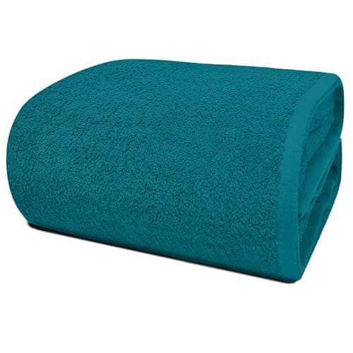 RIVERSIDE Pack of 1 Jumbo Bath Sheet 40 x 80 Inches - Extra Large Bath Towel, Super Soft & Highly Absorbent, 100% Cotton Quick Dry, Perfect to Wrap Yourself in - Teal