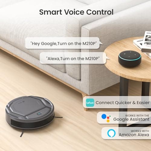 Lefant M210 Pro Robot Vacuum, 3 Adjustable Suction, WiFi/APP/Alexa, 120 Min Runtime, Self-Charging Robotic Vacuums, Slim, Quiet, 6 Cleaning Modes Ideal for Pet Hair, Hard Floors 5