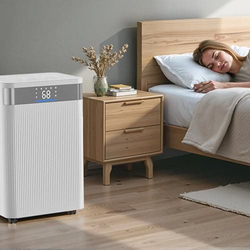 VEVOR 35 Pints Dehumidifier for Home & Basement, 2500 Sq.Ft Coverage, Drain Hose for Commercial & Industrial Use, Smart Humidity Control, Low Noise for Large Rooms, Warehouses, Bedrooms & Storage 8