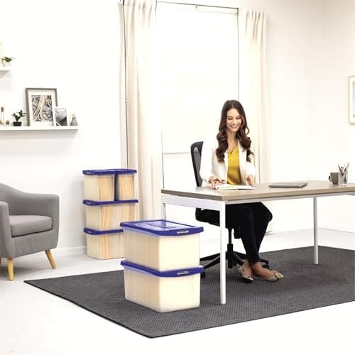 Bankers Box Heavy Duty Plastic File Box with Hanging Rails, Letter/Legal, 1 Pack (0086205) 5